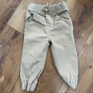Little Bipsy Beige Corduroy Joggers